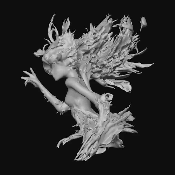 3D model for purple fae 2
