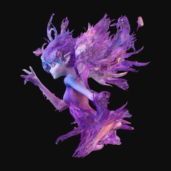 3D model for purple fae 2
