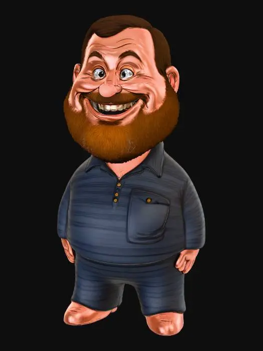 3D model for Bearded Smile