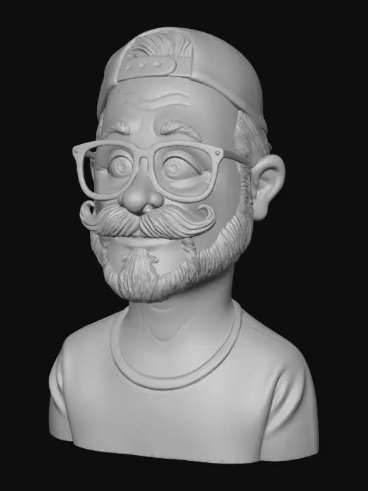 3D model for Larnen Cartoon Hipster