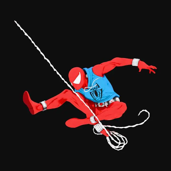 3D model for Web Slinger in a Blue Hoodie