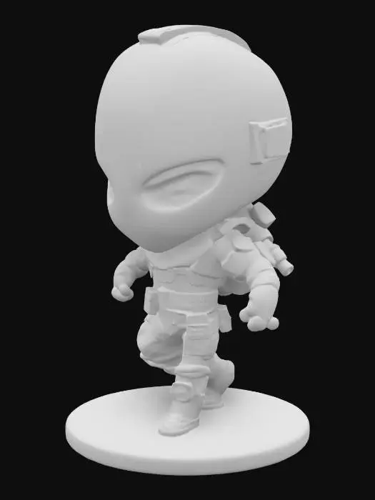 3D model for Miniature Hero Statuette
