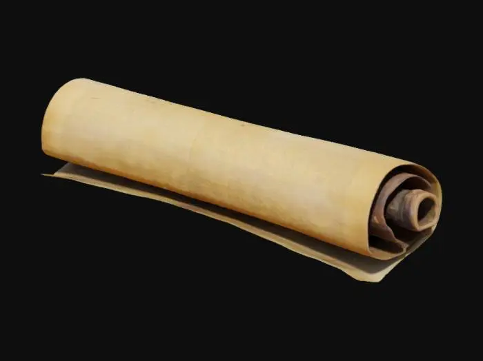 3D model for Ancient Scroll