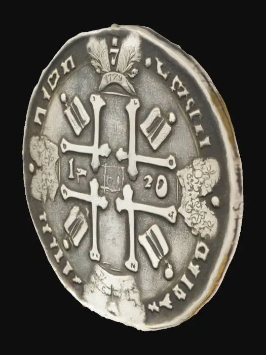 3D model for Russian Imperial Coin 1729