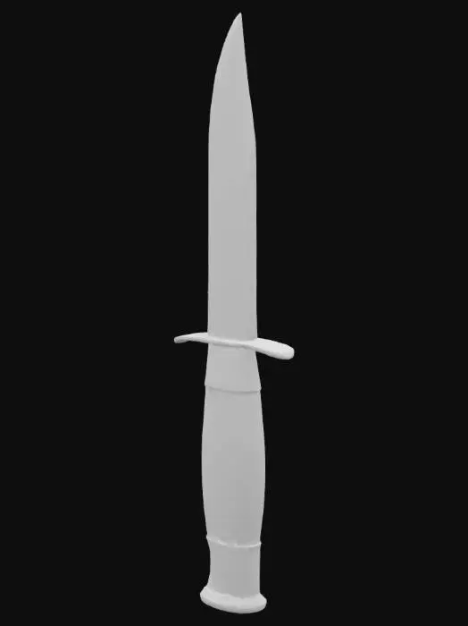 3D model for Bowie Knife