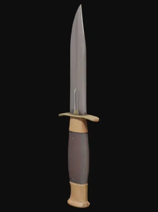 3D model for Bowie Knife
