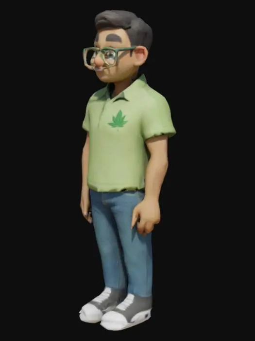 3D model for Green Shirt Kid