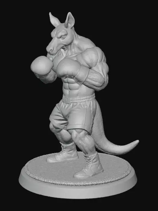 3D model for Boxing Roo Champion