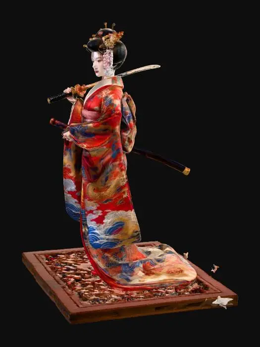 3D model for Warrior Elegance (Geisha)