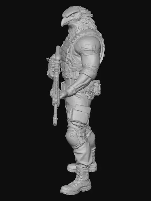 3D model for Eagle Warrior
