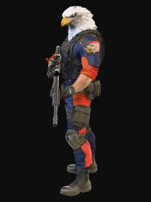 3D model for Eagle Warrior