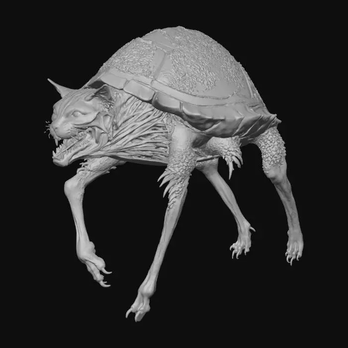 3D model for Mistwalker Beast