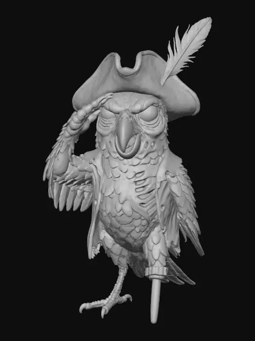3D model for Green Cheek Zombirate #Halloween2025#