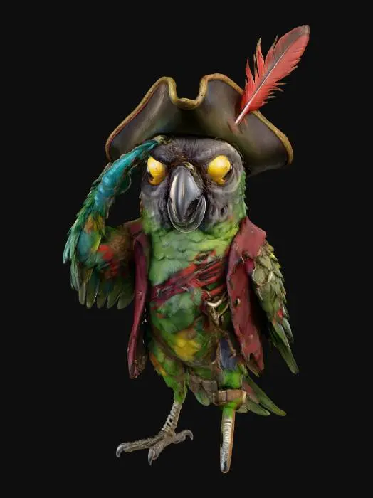 3D model for Green Cheek Zombirate #Halloween2025#