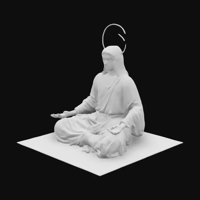 3D model for Jesus in meditation