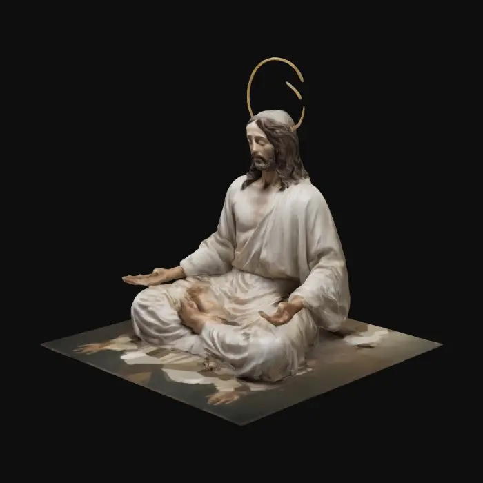 3D model for Jesus in meditation