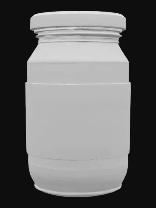 3D model for canned pickles with funny label glass container for Roblox game