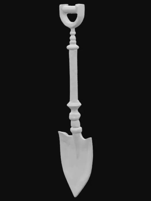 3D model for Silver Plated Spade for Roblox game