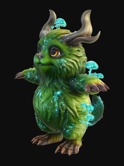 3D model for Glowshroom Norn, #Thanksgiving#