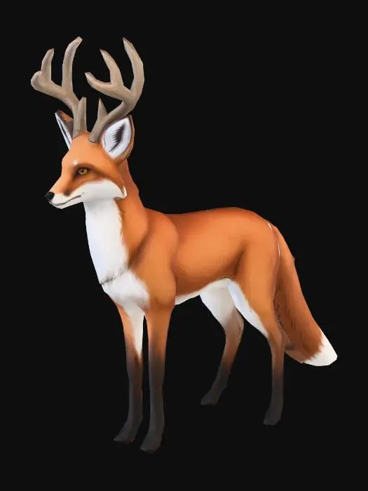 3D model for Foxy Deer