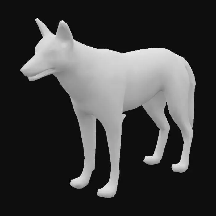 3D model for Maned_Wolf_in_Profile_0714141750_generate