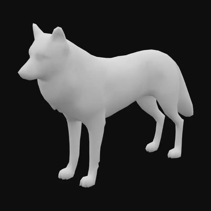 3D model for Wolfdog