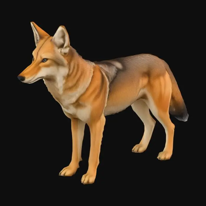 3D model for coyote