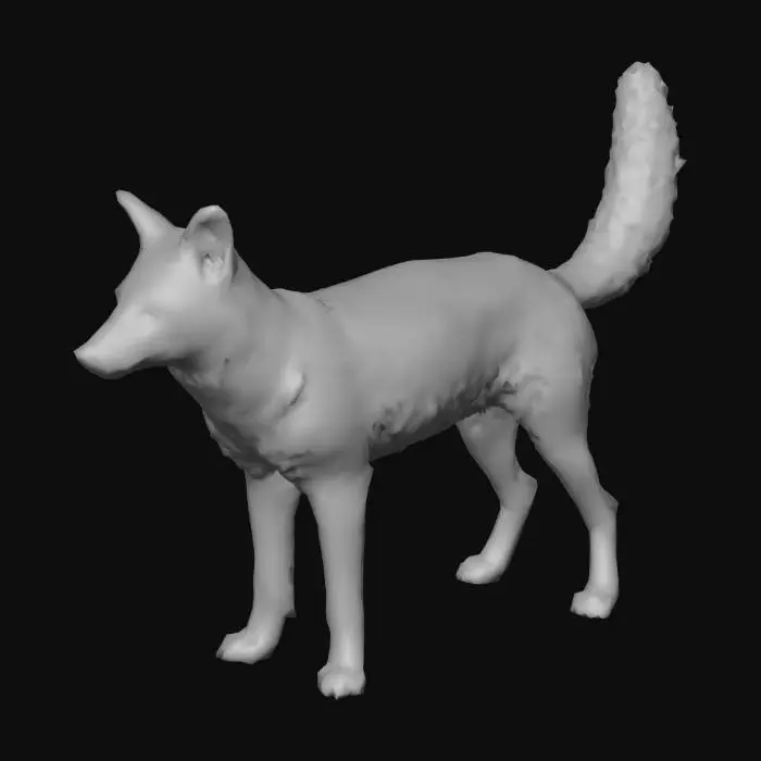 3D model for Pampas_Fox
