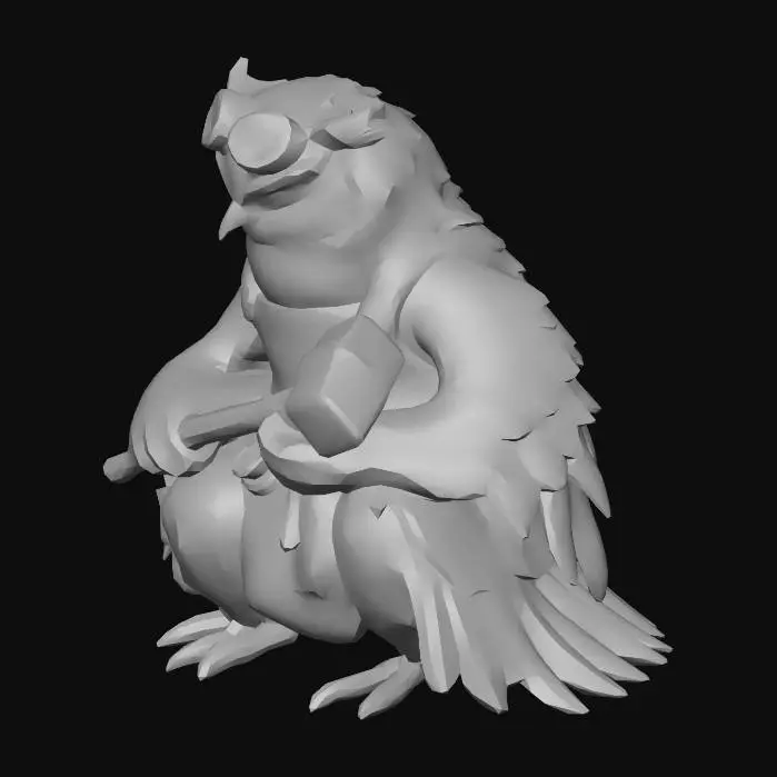 3D model for Steampunk Owl Artisan