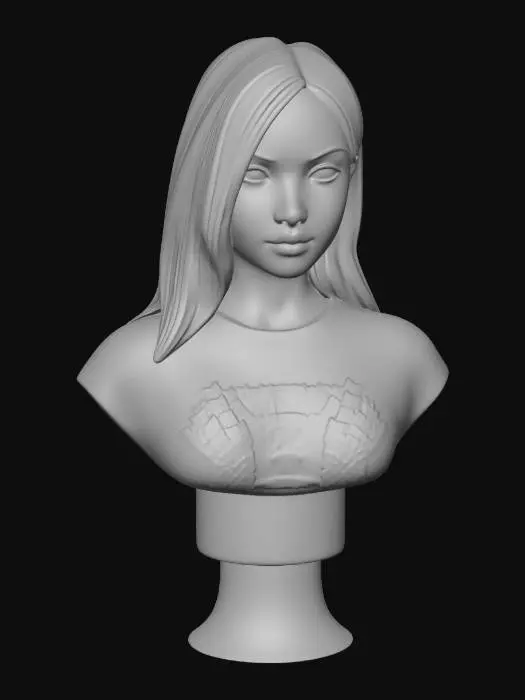 3D model for Serene Girl