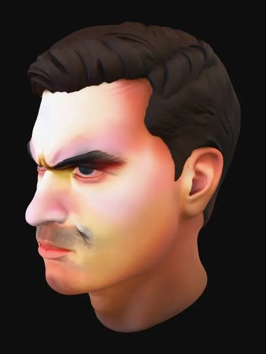 3D model for Unyielding Gaze