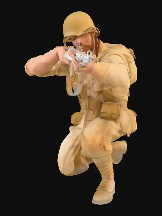3D model for Soldier in Action