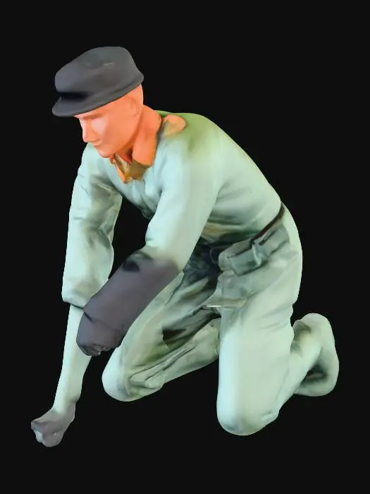 3D model for Kneeling Soldier