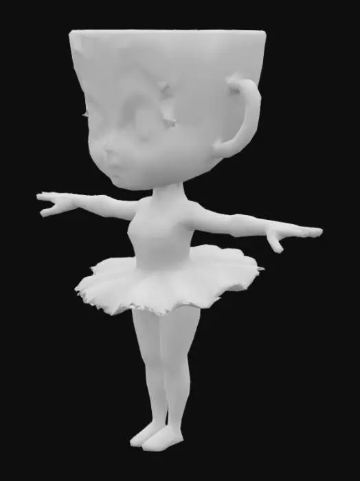 3D model for Cappuccino Ballerina