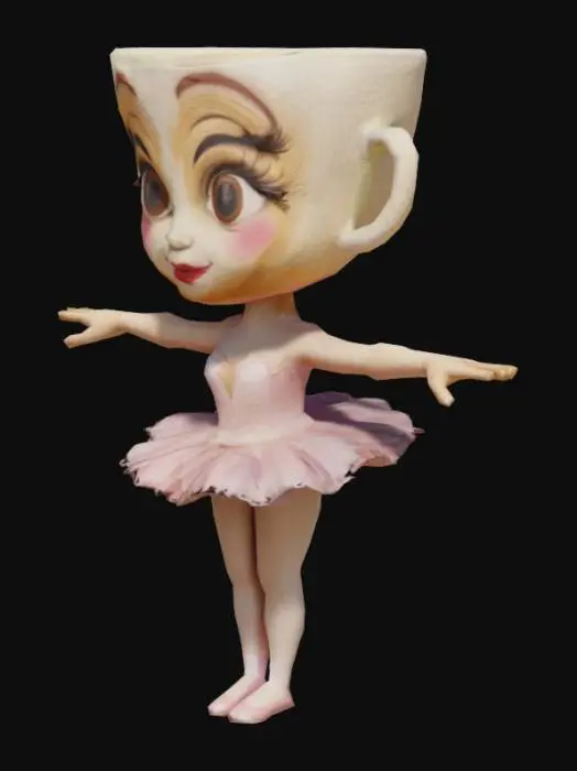 3D model for Cappuccino Ballerina