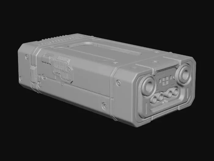 3D model for Sci-fi capacitor cell, crafting material. 
GLACIES