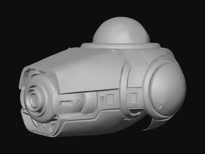 3D model for Ultra-realistic sci-fi security turret module.
GLACIES