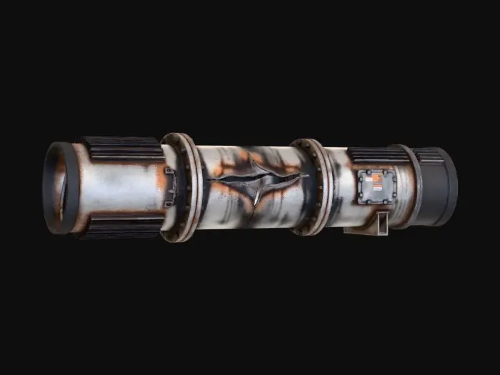 3D model for Rusted Pipeline Tear