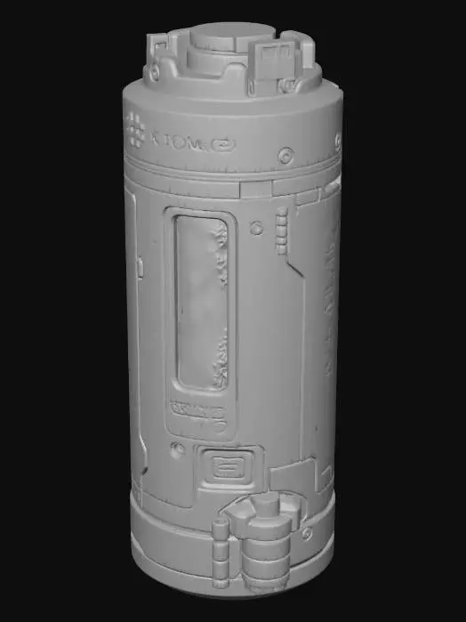 3D model for Sci-fi KryoMed Biofoam Gel cartridge, crafting material. 
GLACIES