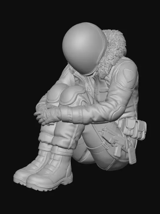 3D model for Science crew, succumbing to hypothermia. 
GLACIES