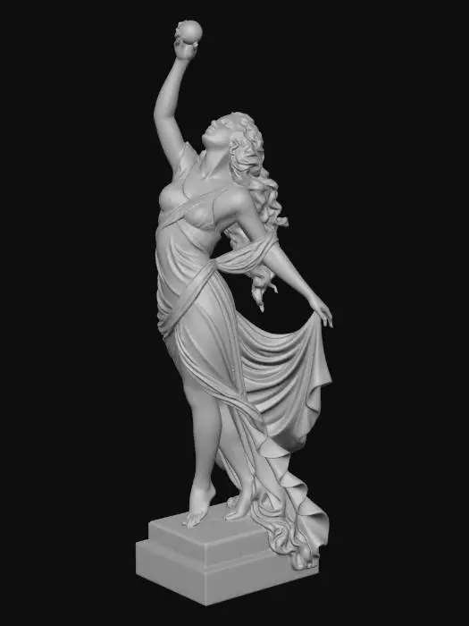 3D model for Marble statue of Idun, Norse goddess of youth, sculpted from a single flawless white marble slab.

GLACIES