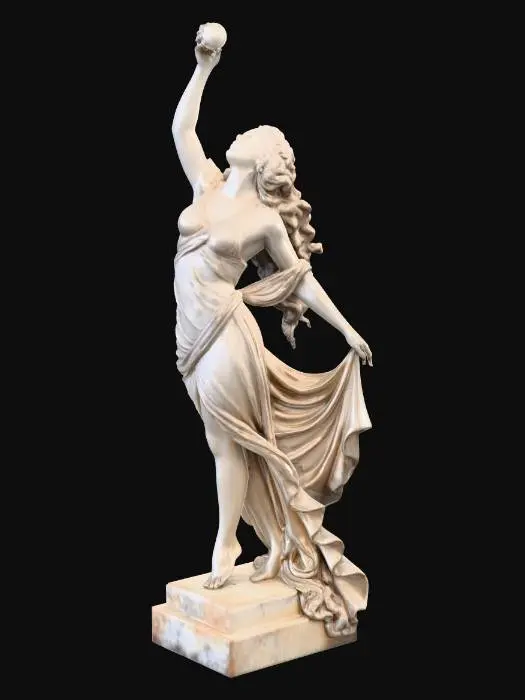 3D model for Marble statue of Idun, Norse goddess of youth, sculpted from a single flawless white marble slab.

GLACIES