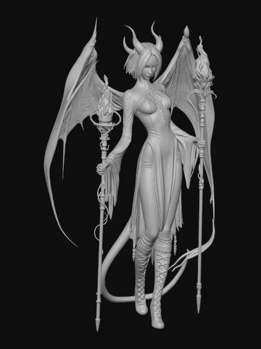 3D model for Emberbound Sorceress