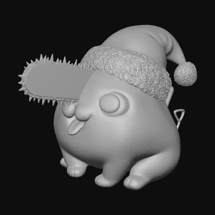 3D model for Festive Pochita #Christmas2025#