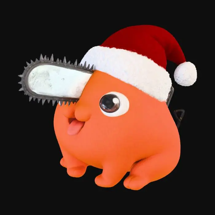 3D model for Festive Pochita #Christmas2025#