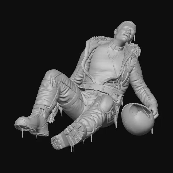 3D model for Sci-fi Science Officer, hypothermia victim. 
GLACIES