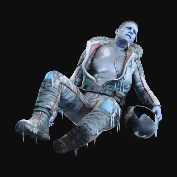 3D model for Sci-fi Science Officer, hypothermia victim. 
GLACIES