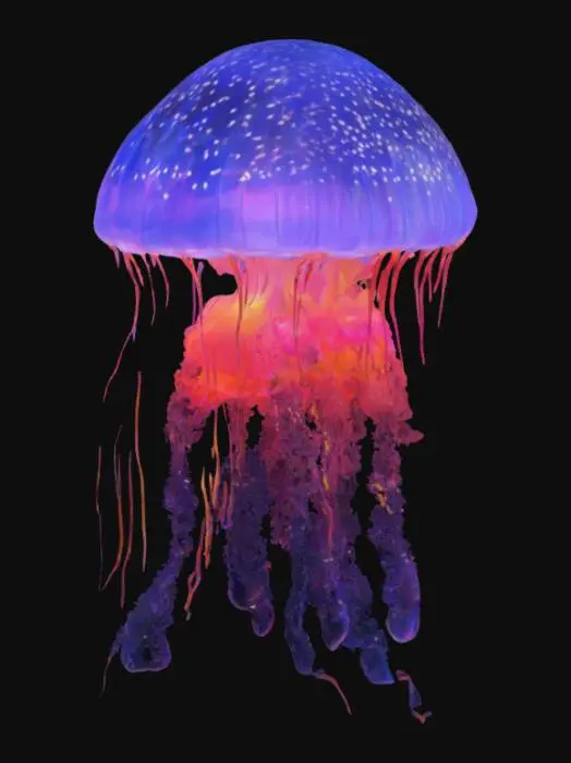 3D model for create a firework jellyfish