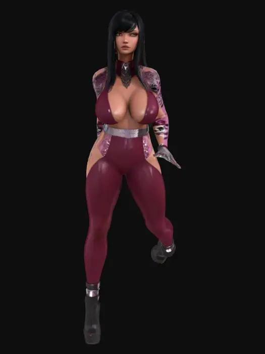 3D model for Crimson diva