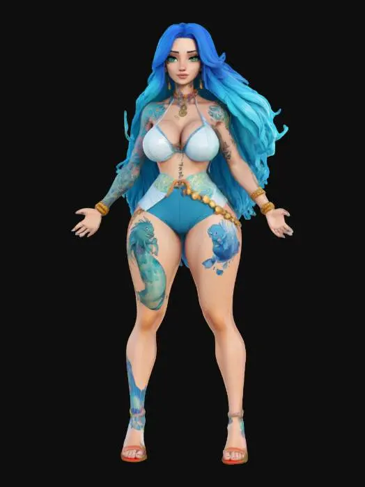 3D model for Mystic Waves, #ocean#